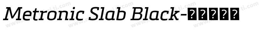 Metronic Slab Black字体转换